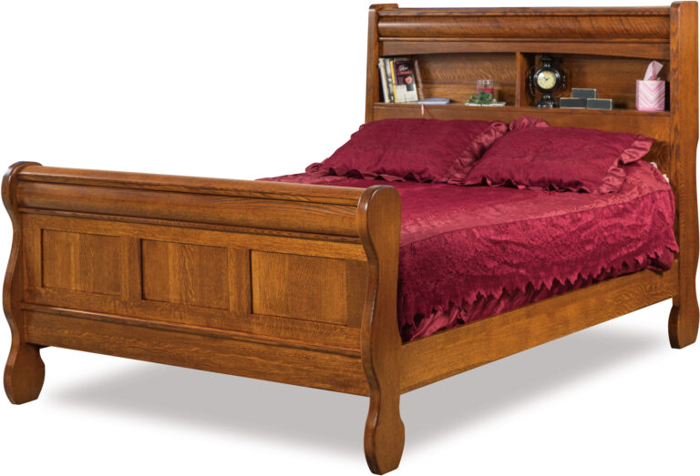 Custom Old Classic Sleigh Bookcase Headbaord Bed