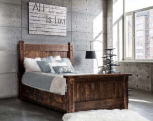 Rustic Platform Bed