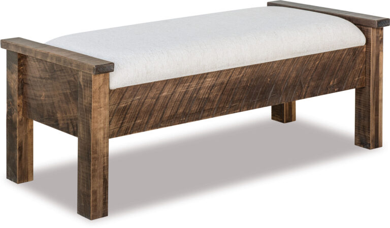 Custom Rough Sawn Bed Seat