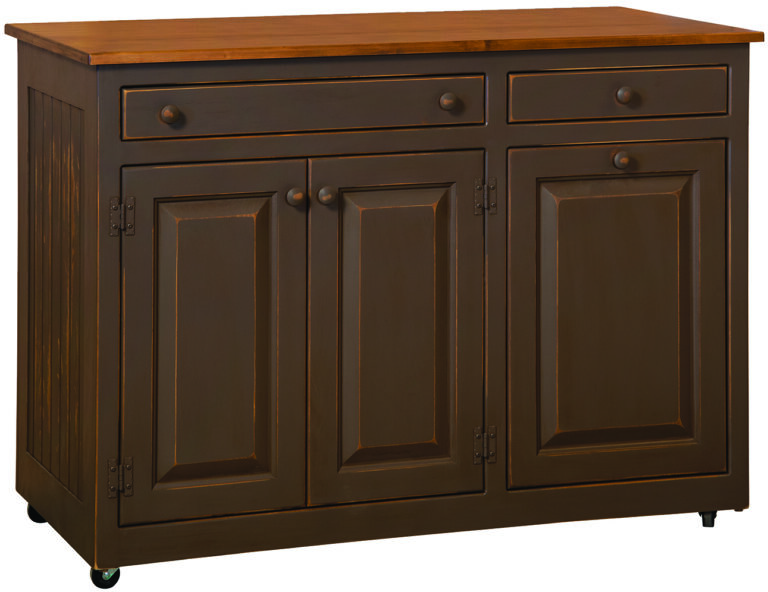 Custom Delta Kitchen Island - Ferret Brown