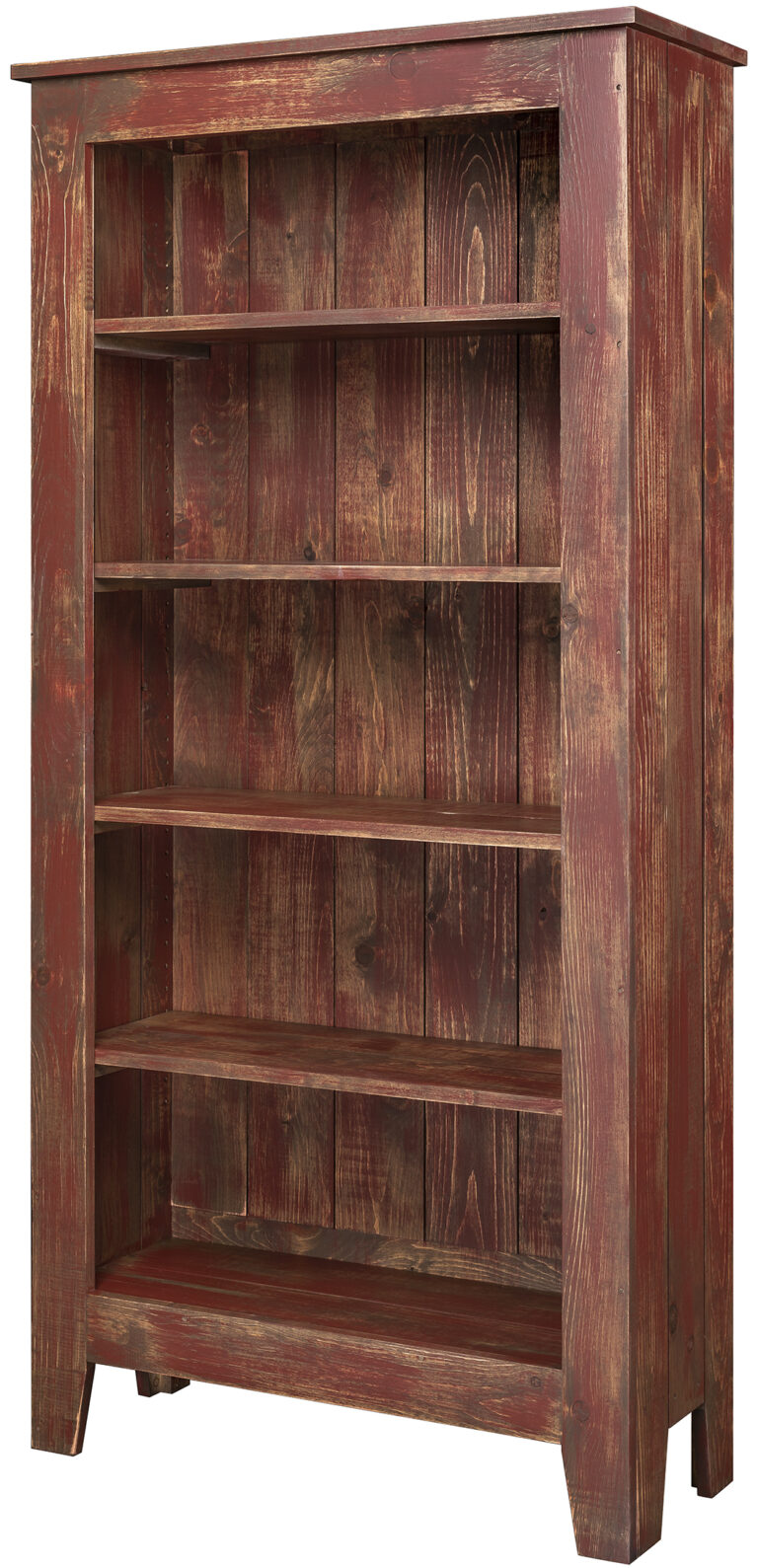 Custom 6' Bookcase - Red