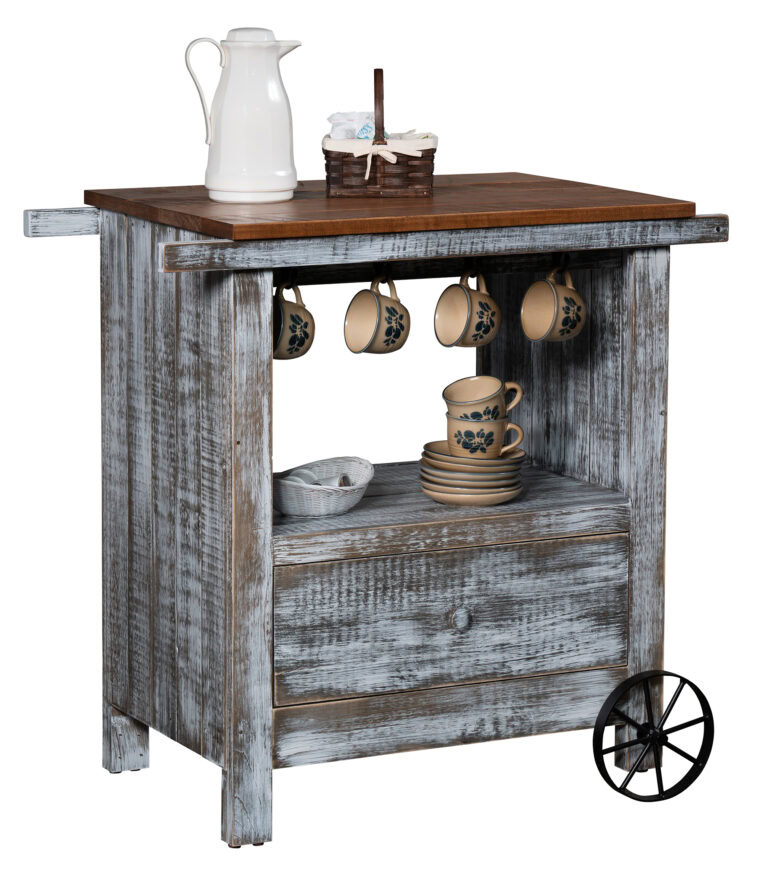 Custom Tea Cart - White