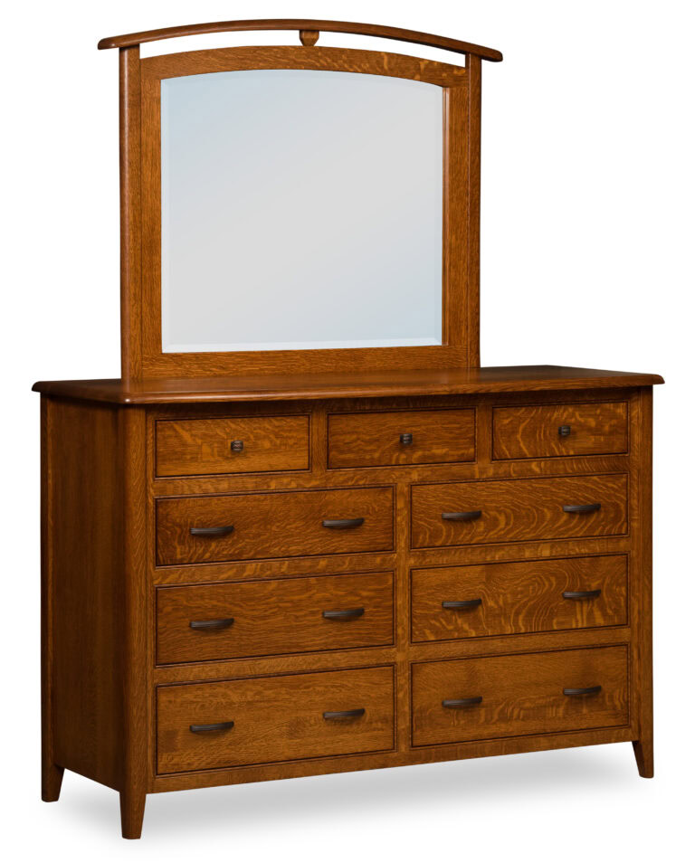 Custom Cascade Dresser with Mirror