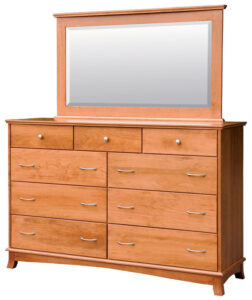 Crescent Tall Dresser with Mirror