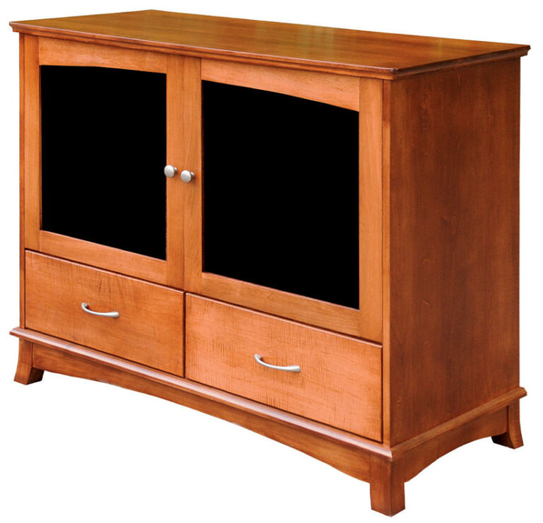 Custom Crescent TV Stand