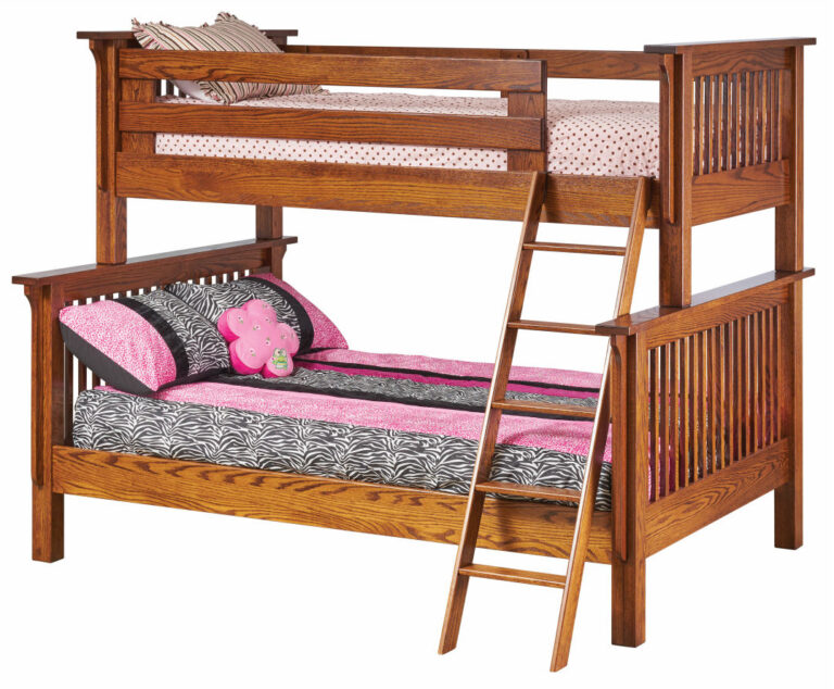 Custom Prairie Mission Twin Full Bunk Bed
