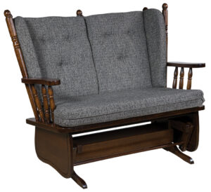 High Back Loveseat Glider with Four Posts
