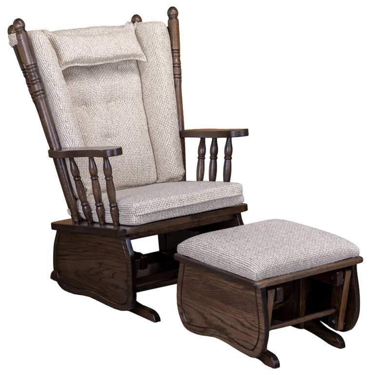 Custom 4 Post Minnie Glider with Ottoman