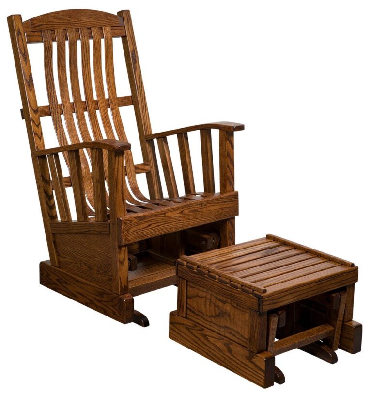Custom Grandpa Glider with Ottoman