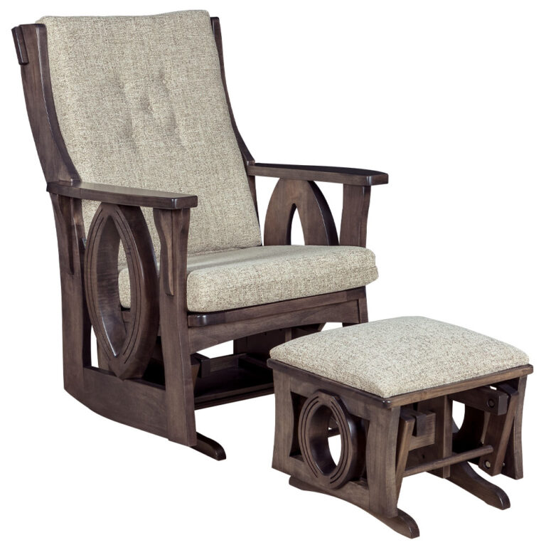 Custom Sebana Saratoga Glider with Ottoman