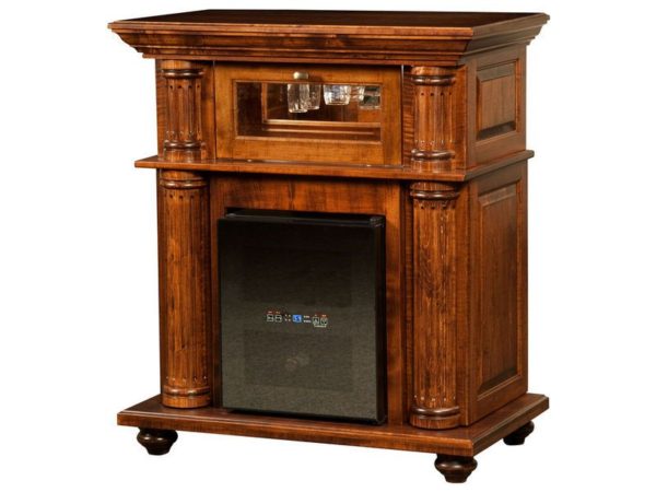 Amish Bryant Wine Cabinet with Chiller