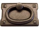 Traditional Two Door Small Pie Safe with D-528-B Pewter
