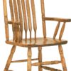 Amish Bent Paddle Post Arm Chair