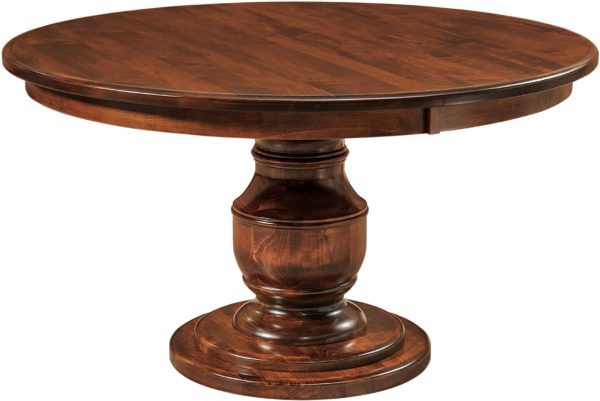 Amish Burlington Single Pedestal Dining Table