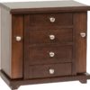 Amish 13 inch Dresser Top Jewelry Cabinet Brown Maple