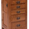 Amish 35 inch Mission Jewelry Armoire Quarter Sawn White Oak