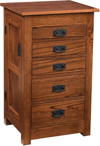 Amish 35 inch Mission Jewelry Armoire Oak