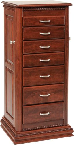Amish Deluxe Rope Twist Jewelry Armoire Cherry