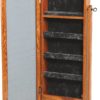 Amish Standing Shaker Mirrored Jewelry Armoire Open
