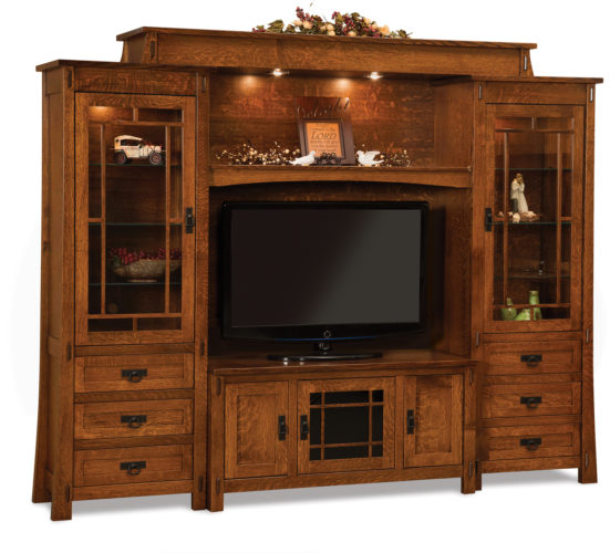 Amish Modesto Six Piece Wall Unit