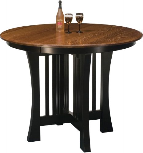 Amish Arts and Crafts Pub Dining Table