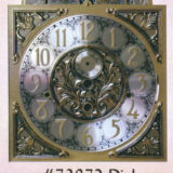 Wooden Canterbury Grandfather Clock with #73872 Dial with Arabic Numerals/Brass Dial/Silver Ring