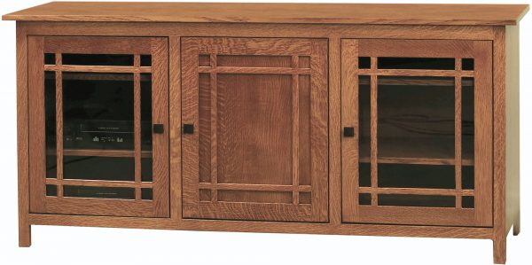 Mission Large Three Door Tv Console Amish Large Mission Tv Cabinet