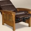 Amish Heartland Slatted Recliner Fully Reclined