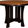 Amish Arts & Crafts Round Pub Height Table