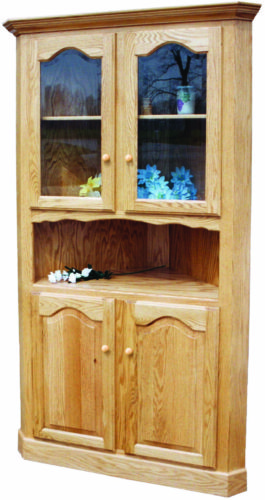 Amish LaGrange Corner Curio Cabinet
