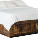 Rough Sawn Platform Bed with Platform Bed As Shown