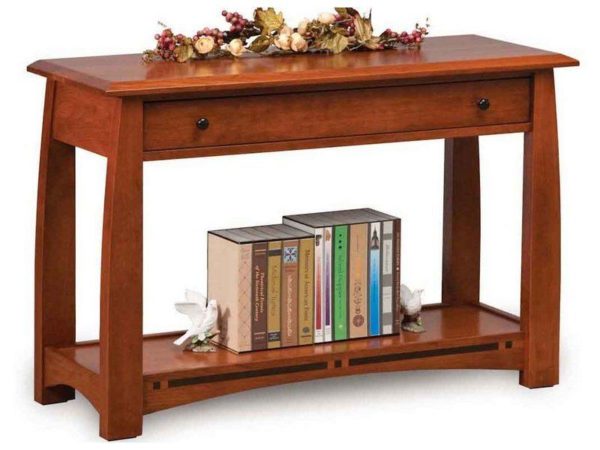 Boulder Creek Sofa Table Amish Custom Wood Sofa Table