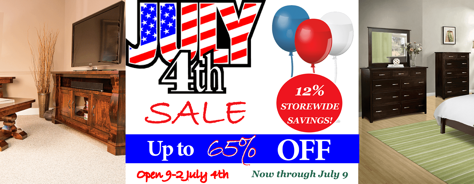 July 4th Brandenberry Amish Furniture Sale