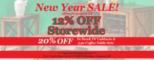 Storewide Brandenberry Amish Furniture New Year Sale 2020