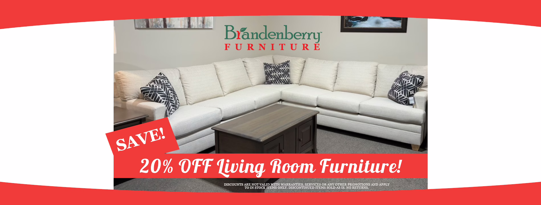 Brandenberry Amish Furniture MayFest Savings on Living Room Furniture!