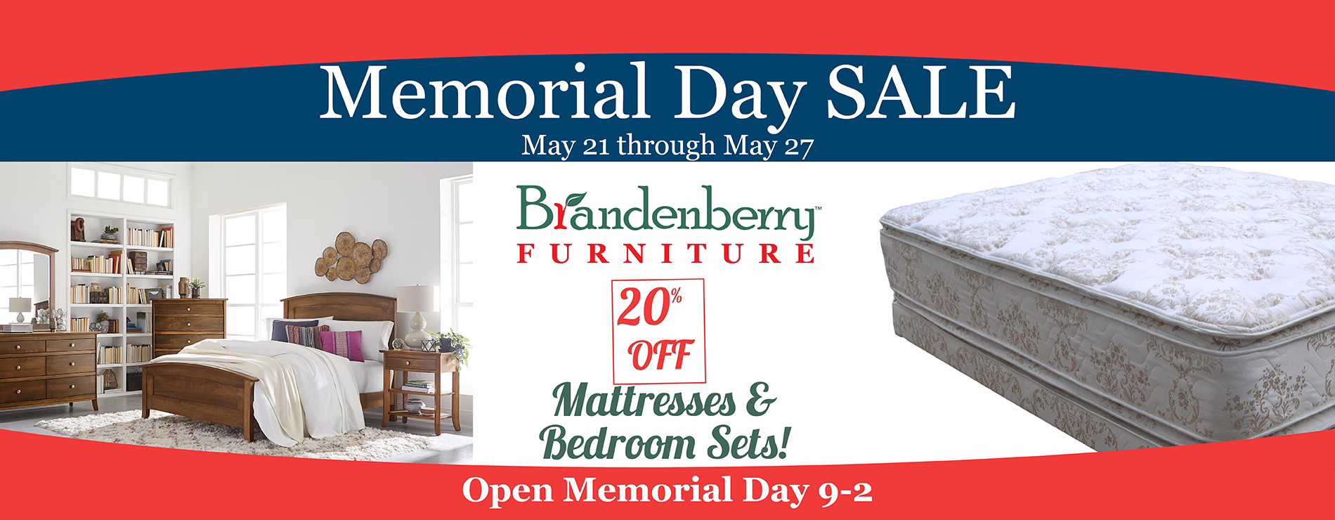 Memorial Day Weekend Sale at Brandenberry Amish Furniture